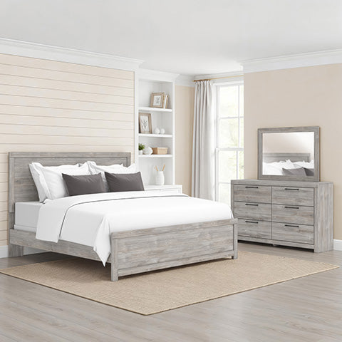 Broachmyn Queen Panel Bed, Dresser and Mirror