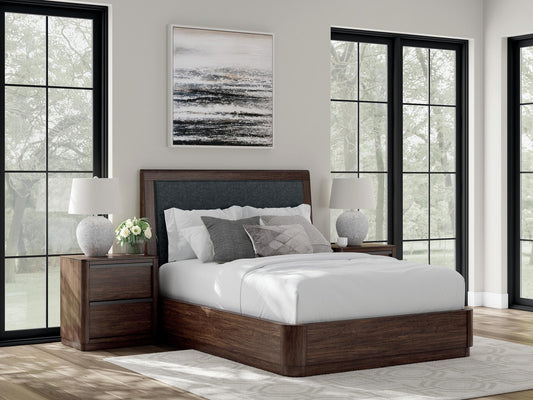 Dilenno Queen Upholstered Panel Bed