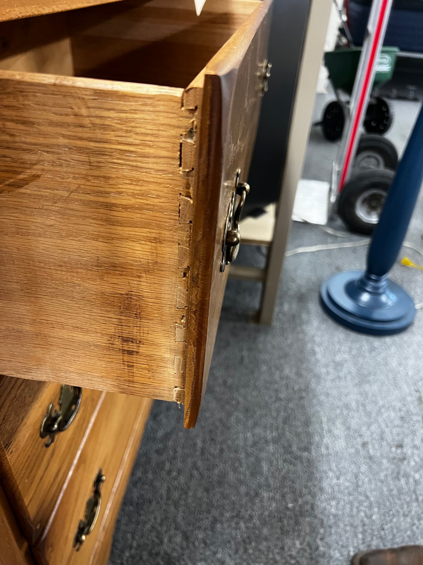 Oak 4 Drawer Chest