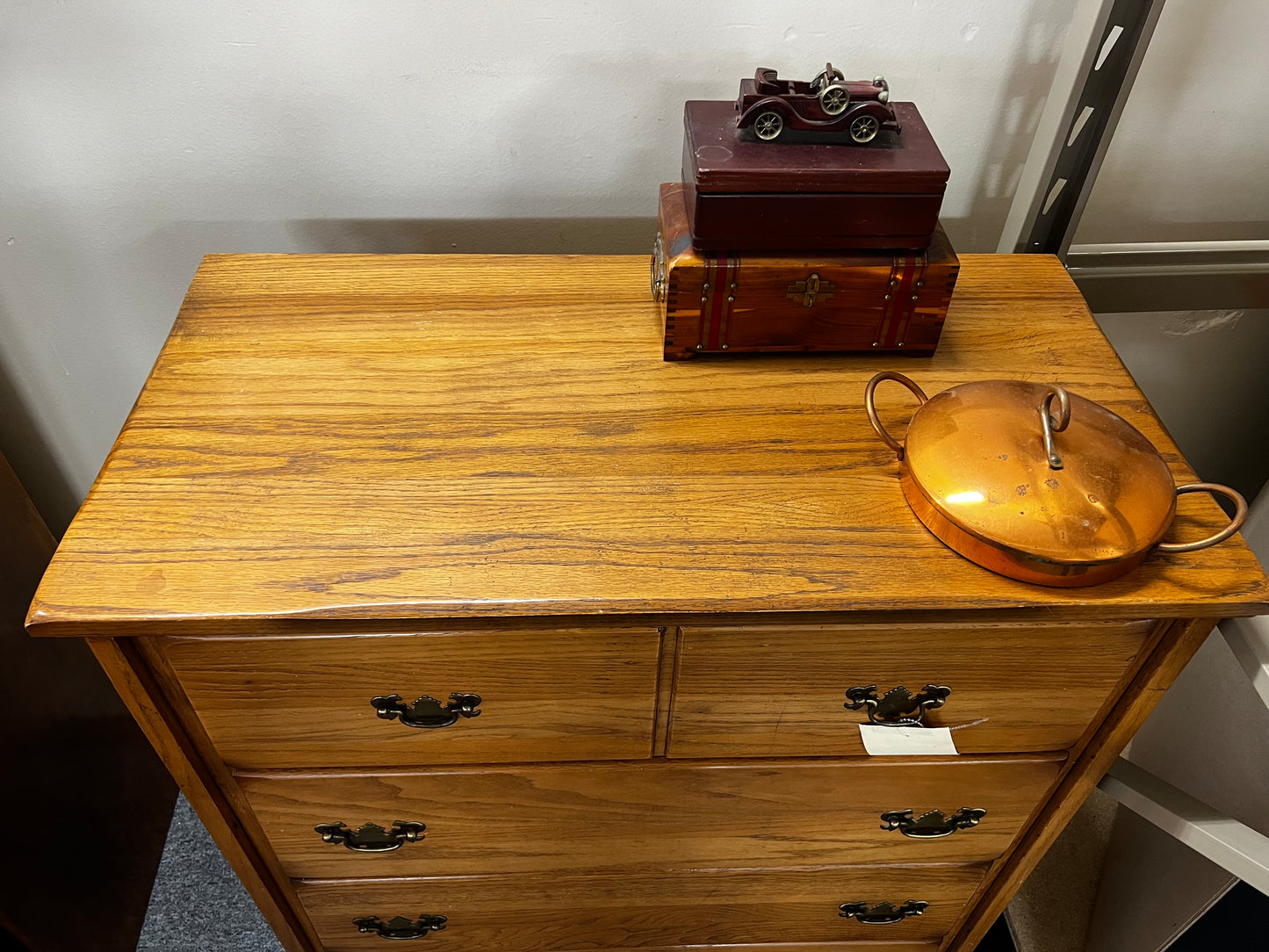 Oak 4 Drawer Chest