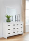 Binterglen Twin Panel Bed with Mirrored Dresser, Chest and 2 Nightstands