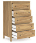 Bermacy Queen Platform Bed with Dresser, Chest and Nightstand