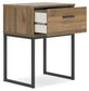 Deanlow Twin Platform Panel Bed with Dresser and Nightstand