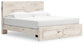 Lawroy King Panel Storage Bed with Mirrored Dresser and Nightstand