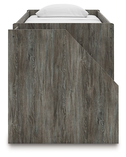 Frandern Twin Loft  Bed with Bookcase Storage