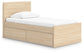 Onita Twin Panel Platform Bed with 1 Side Storage