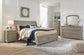 Lettner California King Sleigh Bed with Mirrored Dresser, Chest and Nightstand