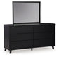 Danziar Queen Panel Headboard, Dresser and Mirror