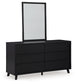 Danziar Queen Panel Headboard, Dresser and Mirror