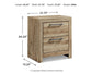 Hyanna King Panel Storage Bed with 1 Under Bed Storage Drawer, Dresser, Mirror, Chest and Nightstand