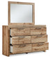Hyanna Full Panel Headboard, Dresser, Mirror and Nightstand