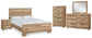 Hyanna Queen Panel Bed, Dresser, Mirror, Chest and Nightstand
