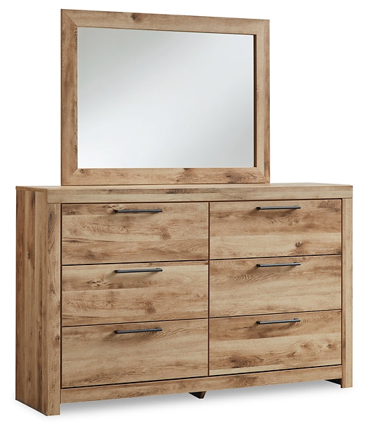 Hyanna Full Panel Storage Bed, Dresser, Mirror and Nightstand