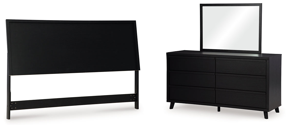 Danziar King Panel Headboard, Dresser and Mirror