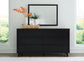 Danziar King Panel Bed, Dresser and Mirror
