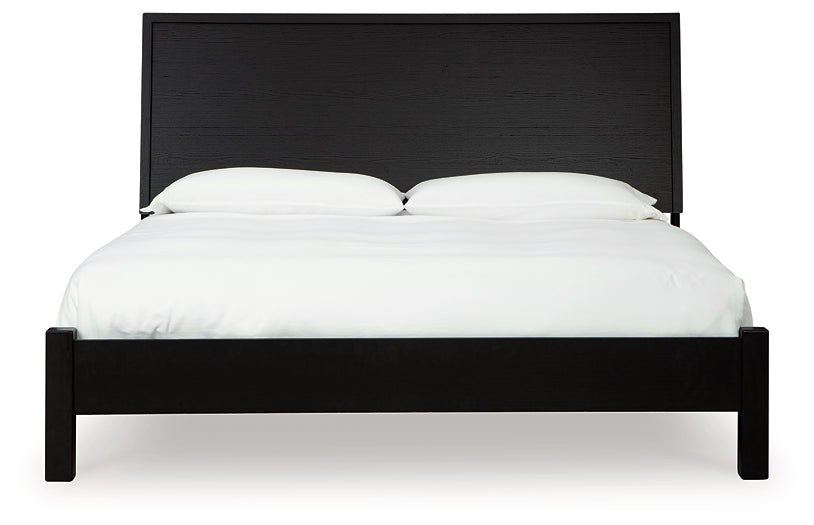 Danziar King Panel Bed, Dresser and Mirror