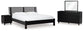 Danziar Queen Slat Panel Bed, Dresser, Mirror and Nightstand