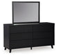 Danziar King Slat Headboard, Dresser, Mirror, Chest and Nightstand