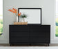 Danziar King Slat Headboard, Dresser, Mirror, Chest and Nightstand