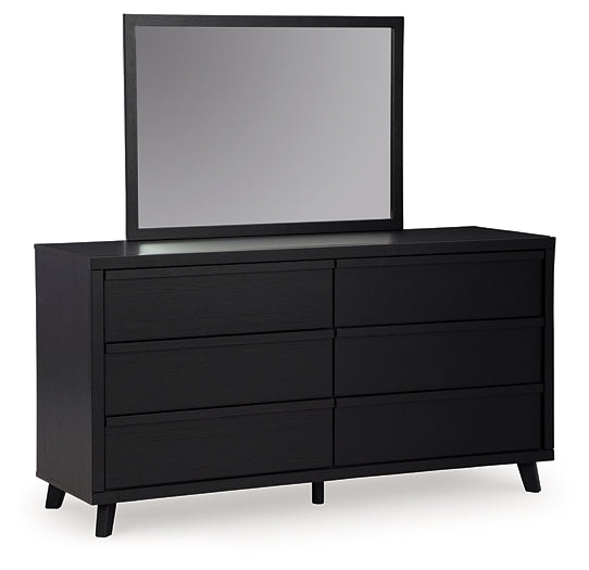 Danziar Queen Panel Bed, Dresser and Mirror