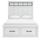 Ashbryn Queen Panel Storage Bed, Dresser and Mirror