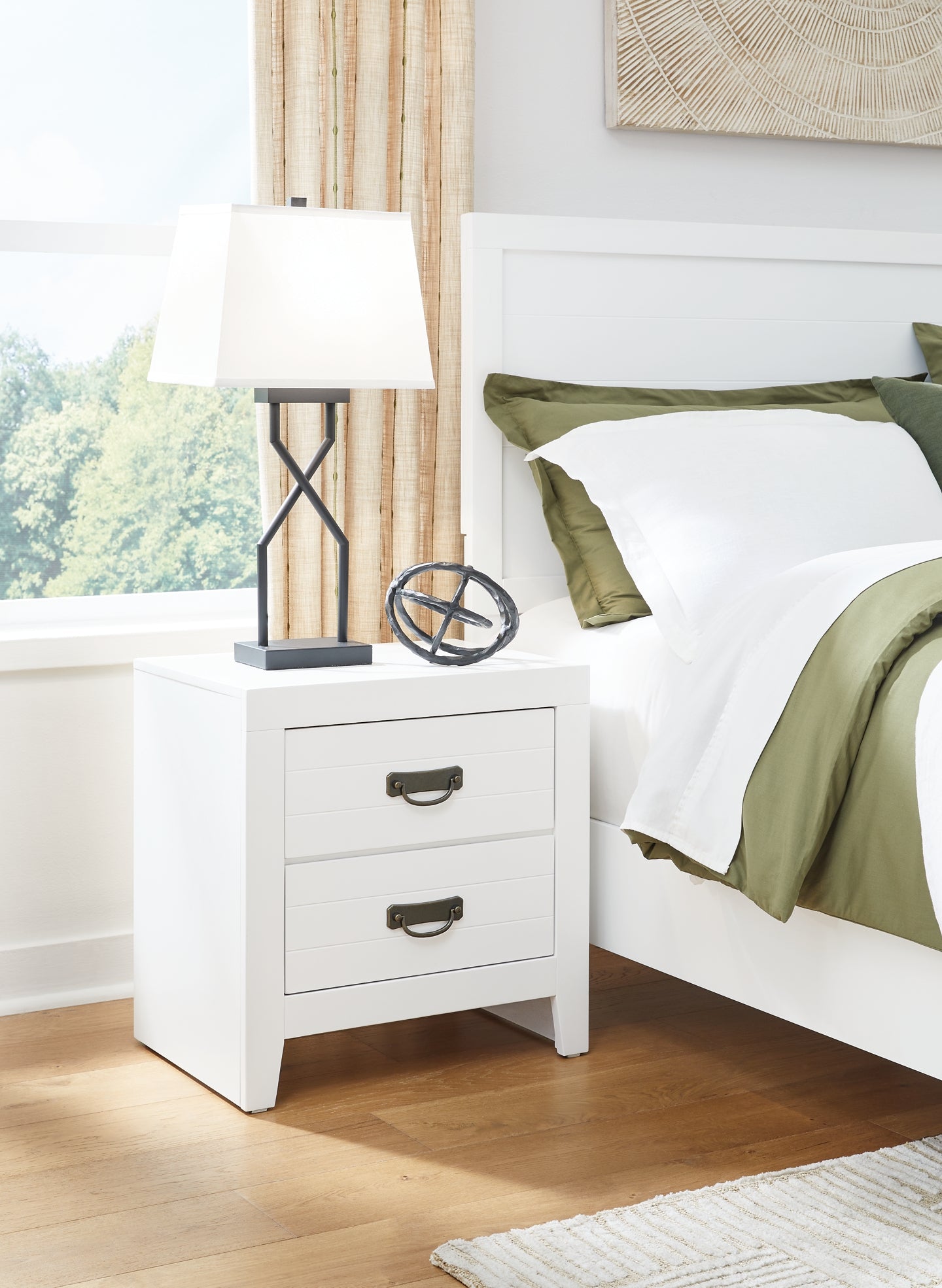 Binterglen King Panel Bed, Dresser, Mirror, Chest and Nightstand