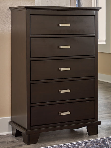 Covetown Full Panel Bed, Dresser, Mirror, Chest and Nightstand