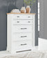 Ashbryn Queen Panel Storage Bed, Dresser, Mirror, Chest and Nightstand