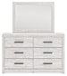 Cayboni Full Panel Bed, Dresser, Mirror, Chest and Nightstand