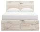 Lawroy Queen Panel Storage Bed, Dresser, Mirror and Nightstand