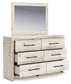Lawroy Queen Panel Bed with Storage, Dresser, Mirror and Nightstand