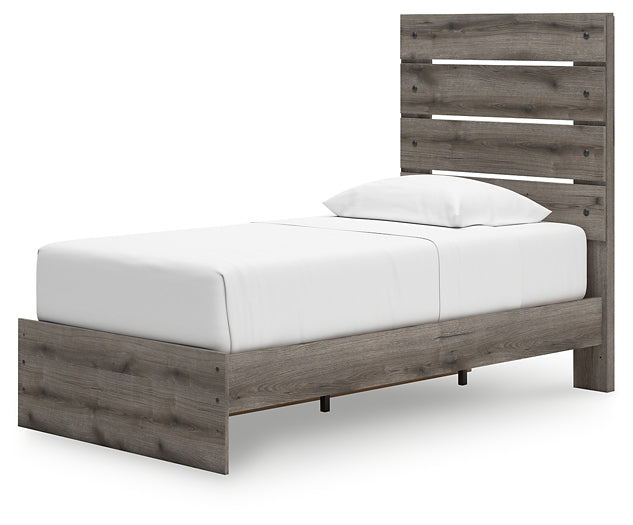 Graystorm Twin Panel Storage Bed, Dresser and Mirror