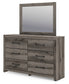 Graystorm Full Panel Storage Bed, Dresser, Mirror and Nightstand