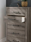 Graystorm Full Panel Bed with Storage, Dresser, Mirror, Chest and Nightstand