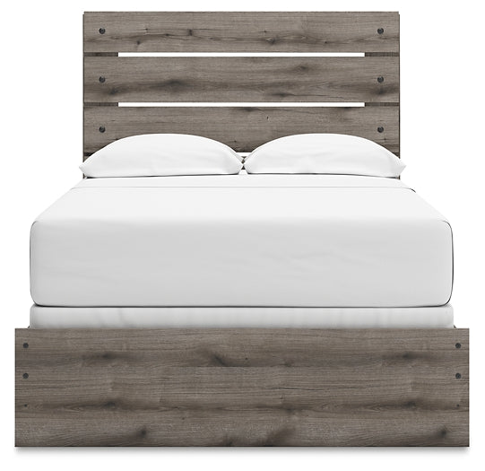 Graystorm Full Panel Bed, Dresser, Mirror and Nightstand