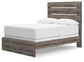 Graystorm Full Panel Bed, Dresser, Mirror and Nightstand