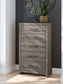 Graystorm Full Panel Bed, Dresser, Mirror, Chest and Nightstand