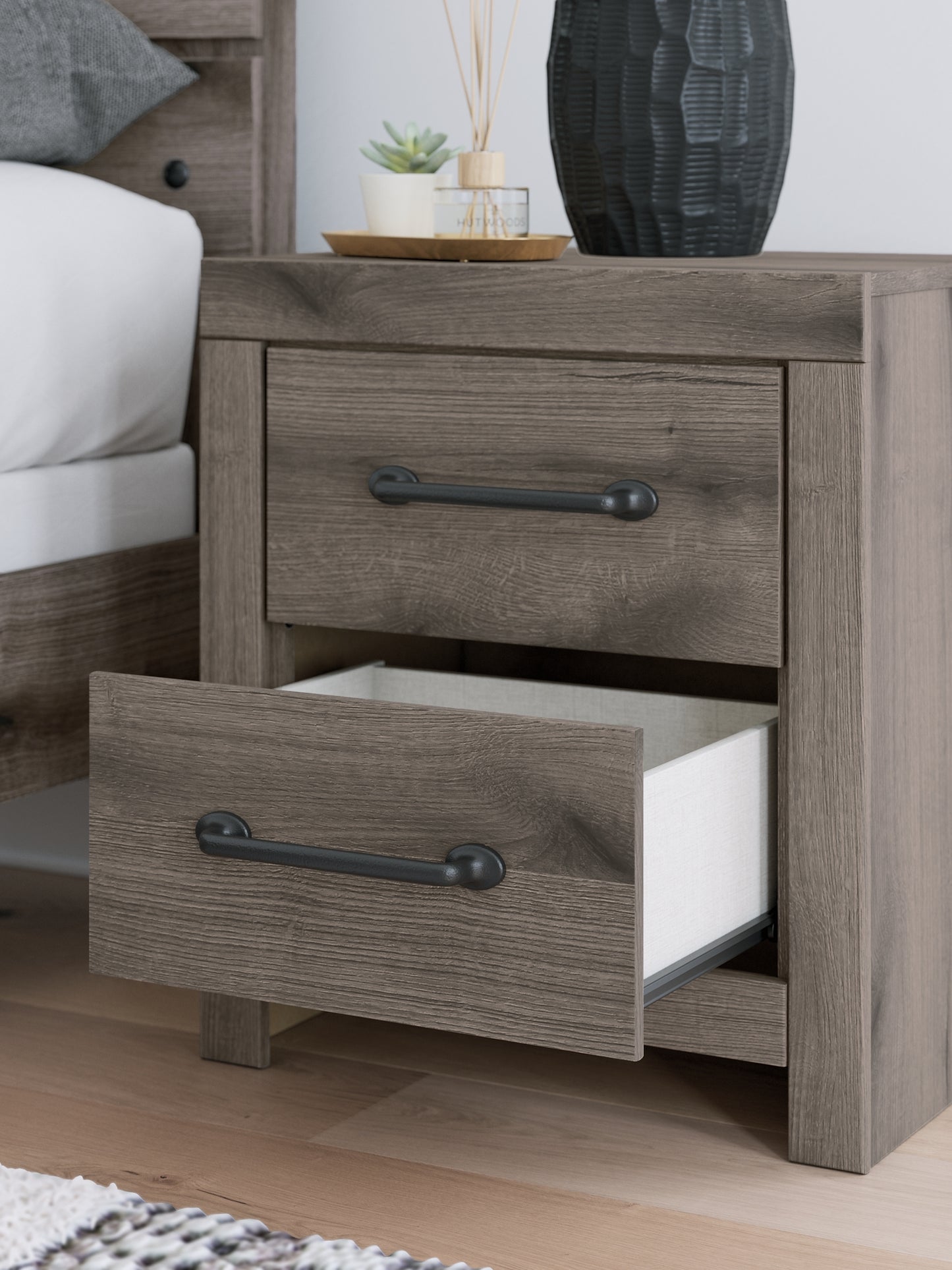 Graystorm Full Panel Bed, Dresser, Mirror, Chest and Nightstand
