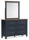 Landocken Full Panel Bed, Dresser and Mirror