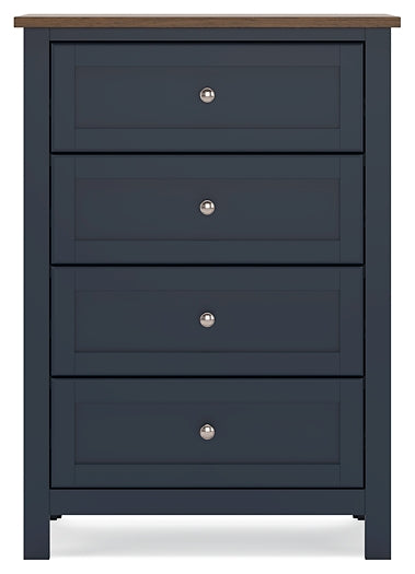 Landocken Queen Panel Bed, Dresser, Mirror, Chest and Nightstand