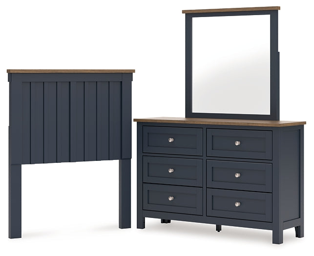 Landocken Twin Panel Headboard, Dresser and Mirror
