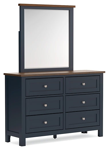 Landocken Twin Panel Headboard, Dresser, Mirror, Chest and Nightstand