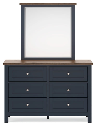 Landocken Full Panel Headboard, Dresser and Mirror