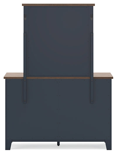 Landocken Full Panel Headboard, Dresser and Mirror