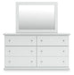 Bostwick Shoals King Panel Bed, Dresser, Mirror, Chest and Nightstand