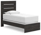 Hollivern Twin Panel Bed, Dresser and Mirror
