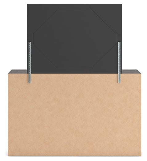 Hollivern Full Panel Storage Bed, Dresser and Mirror