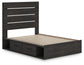 Hollivern Full Panel Storage Bed, Dresser and Mirror