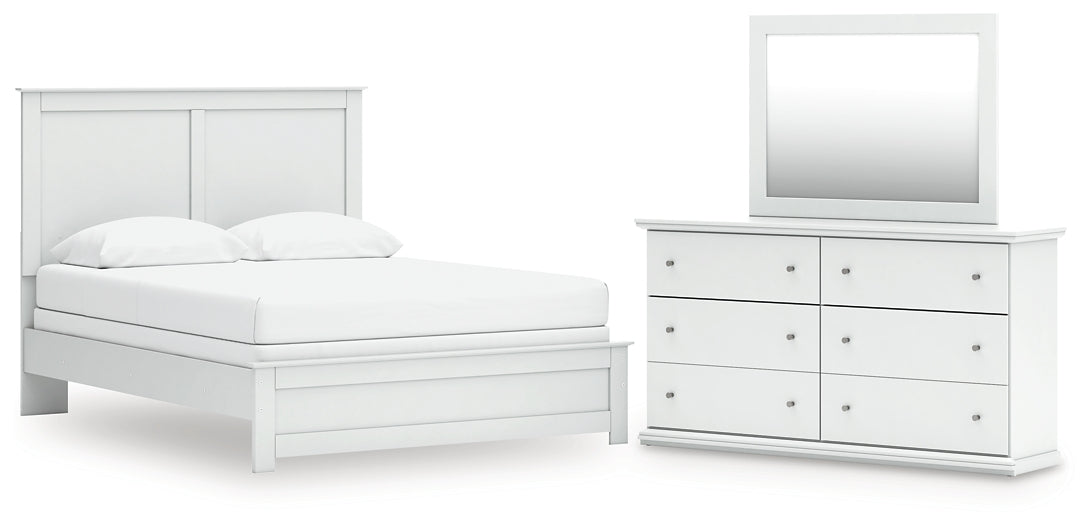 Bostwick Shoals Queen Panel Bed, Dresser and Mirror