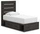 Hollivern Twin Panel Storage Bed, Dresser, Mirror, Chest and Nightstand